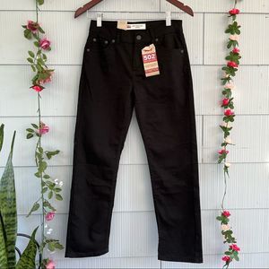 NEW Levi's Women's 502 Regular Taper Stretch Black Jeans size 12